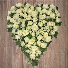 White Rose Heart