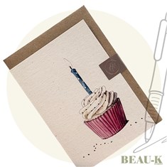 'Birthday Cupcake' Greetings Card