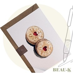 'Jammy Dodgers' Illustrated Greetings Card