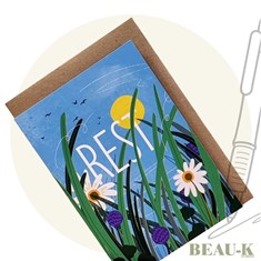 'Rest' Floral Greetings Card