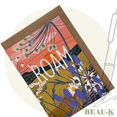 'Roam' Wildflower Meadow Greetings Card