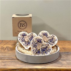 Lavender Scented Heart Candle